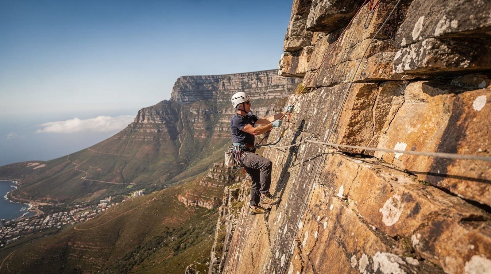 Abseilen van Table Mountain