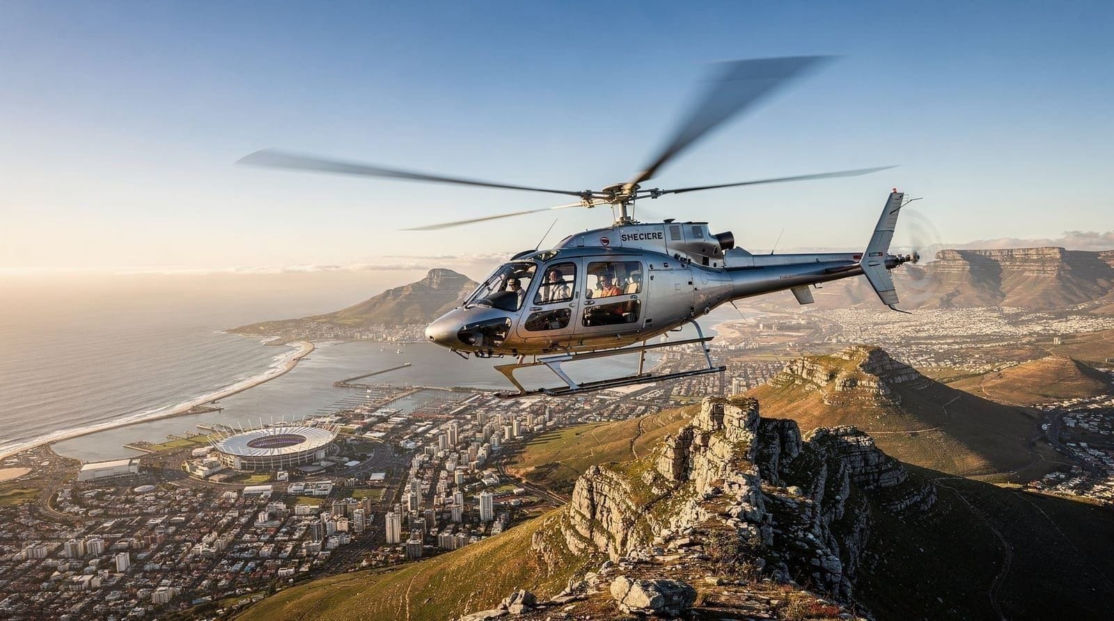 Helikoptertochten boven Kaapstad
