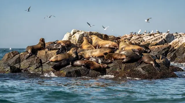 Seal colonies and Duiker Island
