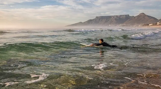 Surfing around Cape Town
